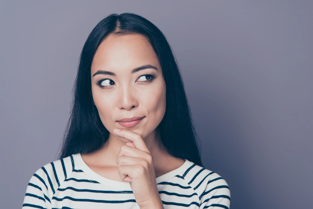 woman with a question on her mind